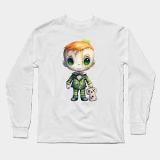 Watercolor st patricks Day Doll Long Sleeve T-Shirt